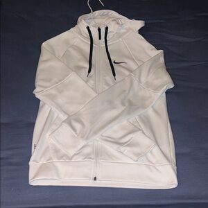 Nike White zip-up